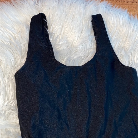 Forever 21 tight black shiny nylon dress - Picture 2 of 6